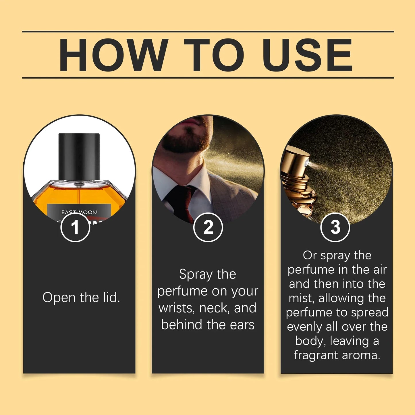 Sandalwood Perfume Long Lasting Light Wood Fragrance Show Charming Flirting Pheromone Men Perfume Oil Non-stimulation Body Spray