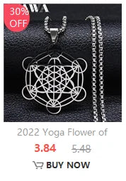 Buddhism Chinese Zodiac Lotus Rotatable Necklace for Men Women