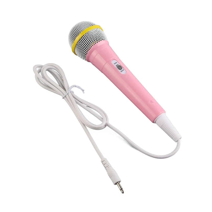 Child Singing Mic 3.5mm Plug Educational Low Distortion Clear Sound Kids Wired Microphone for Karaoke for Musical Instrument