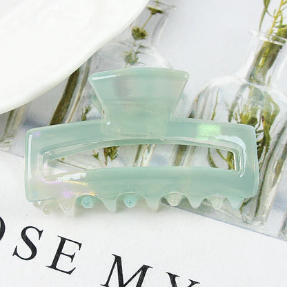 Mini Women's Hair Clips Colorful Geometric Hollow Crab Claw Clip Acetate Leopard Print Fashion Girls Hairpin Hair Accessories - AMULET RING STORE