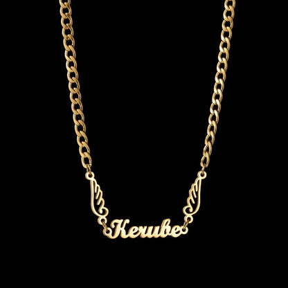 Custom Name Necklace 5mm Nk Chain Stainless Steel Jewelry For Women Personalized Chains Christmas Gift New Year Accessories