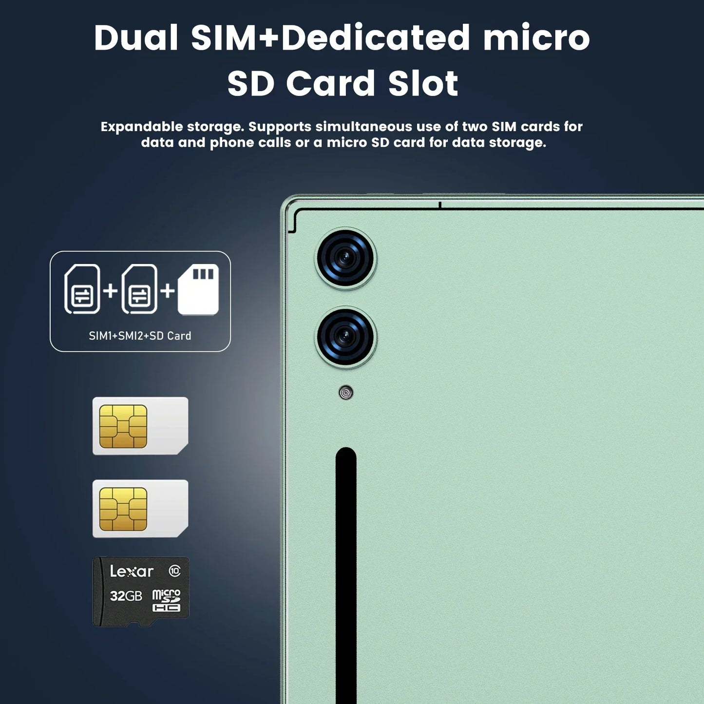 2025 Pad 7s Pro Tablet Android 15 10.1inch Touch Tablets Global Version Original Tablette 16GB+1TB Dual SIM Phone Call 10000mAh