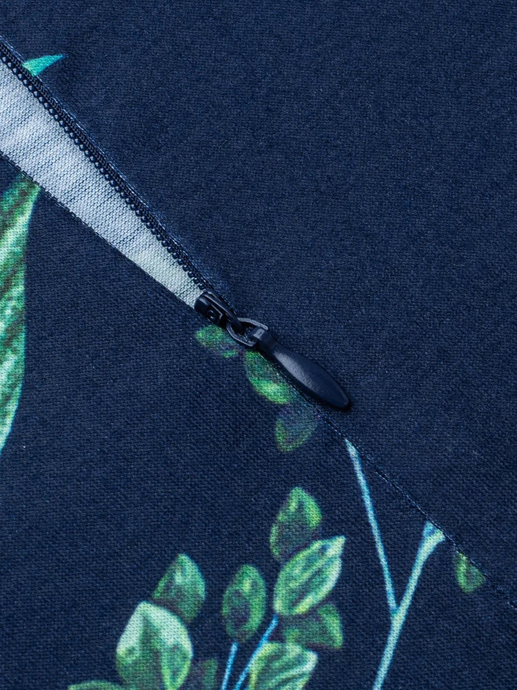 Nice-forever Vintage Elegant Floral Print Pleated Round neck vestidos A-Line Pinup Business Party Women Flare Swing Dress A102