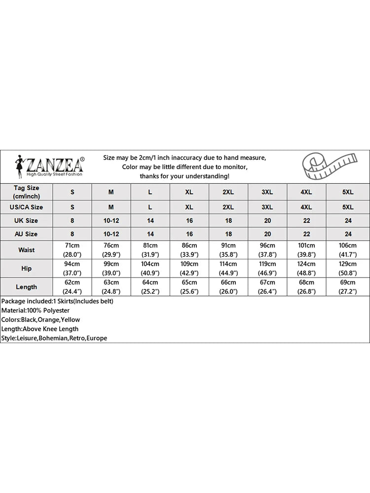 2024 ZANZEA Women High Waist Solid Cargo Skirt Fashion Summer Skirts OL Work Knee-length Faldas Saia Casual Party Club Jupe