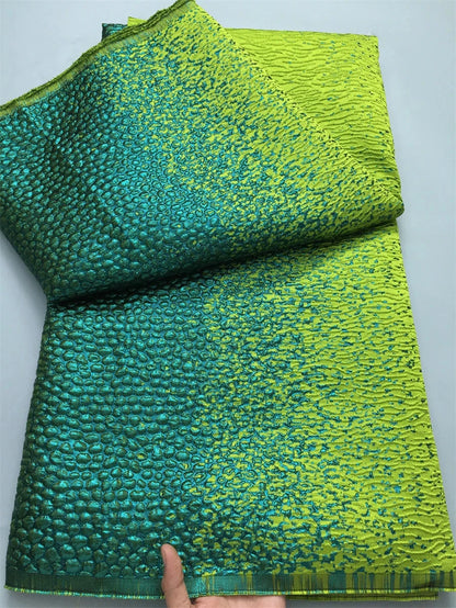 2025 Luxury High Quality Nigerian Jacquard Lace African Organza Brocade Lace Fabric 5 Yards French Tulle Party Gown Dress Sewing