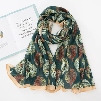 NEW Print Chiffon Hijab Scarf Shawl Fashion Islamic Muslim Scarves Wraps Women Echarpe Breathable Foulard Hijabs - AMULET RING STORE