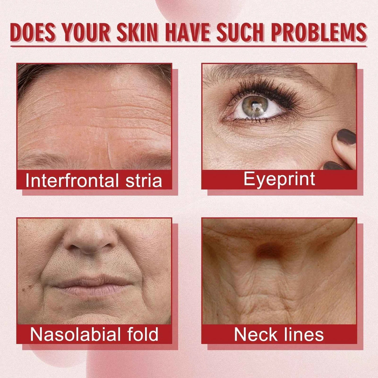 EELHOE 30ml Anti Aging Serum Collagen Nourishing Reduce Fine Lines Wrinkles Improve Skin Elasticity Hydration Facial Skin Care