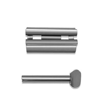 Bathroom Accessories Toothpaste Squeezer Tube Roller Stainless Steel Wringer Roller Rotate Dispenser for Ointments Cosmetics - AMULET RING STORE