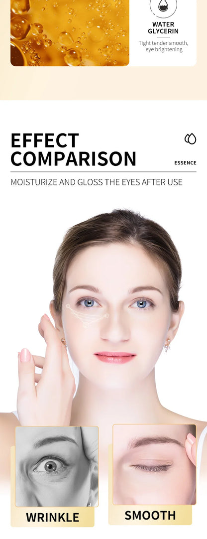 Snail Face Cream + Retinol Eye Massage Roller Serum 2pcs Moisturizing Eye Bag Face Cream Korean Skin Care Products