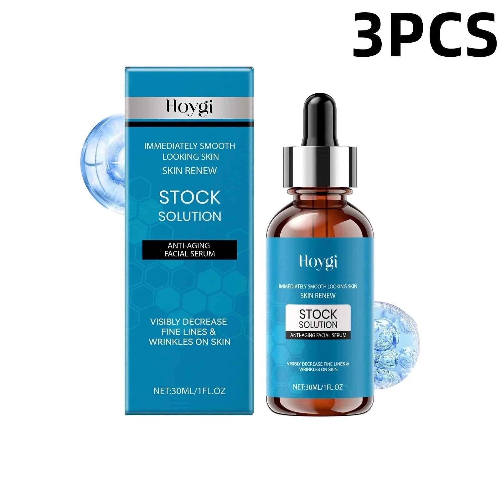 Collagen Facial Serum Hydrating Brightening Essence, Under Eye Wrinkle Care Gentle Anti-Aging Concentrate for All Skin Types