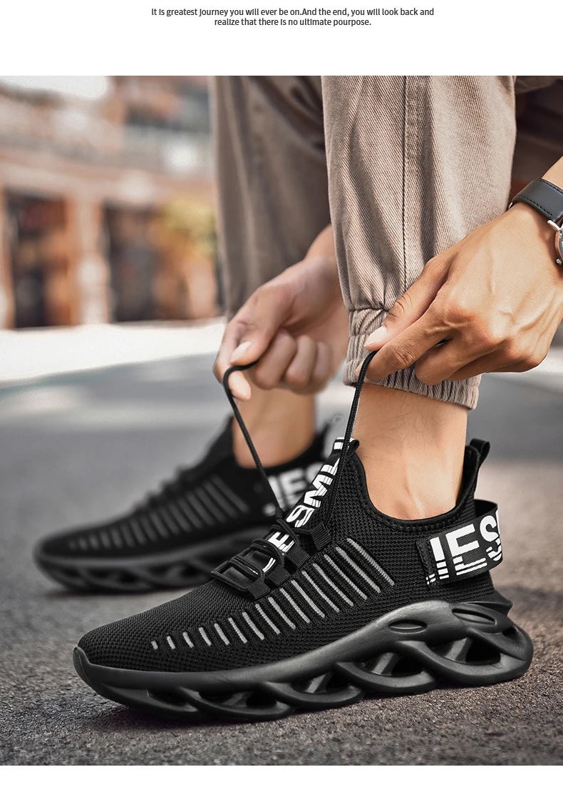 Men Shoes Comfortable Sneakers Breathable Running Shoes For Women Mesh Tennis Sports Shoes Outdoor Air Waling Casual - AMULET RING STORE