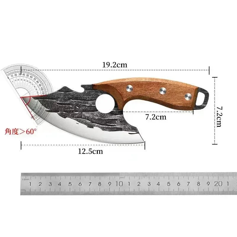 2024new Outdoor Pick Bones Dedicated Knife Hand-Forged Meat Cutting Knife Slaughter Professional Meat Selling Knife - AMULET RING STORE
