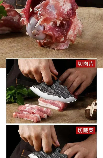 2024new Outdoor Pick Bones Dedicated Knife Hand-Forged Meat Cutting Knife Slaughter Professional Meat Selling Knife - AMULET RING STORE