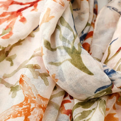 Retro Bohemian Styles Women Scarf Summer Beach Shawl Cotton Linen Feeling Tassel Pashmina Muslim Hijab Wrap Lady Viscose Scarf