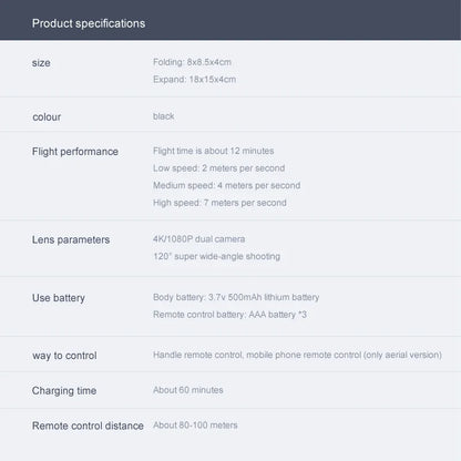 XT6 Mini Foldable Drone with 4K HD Camera, WiFi FPV, and Altitude Hold