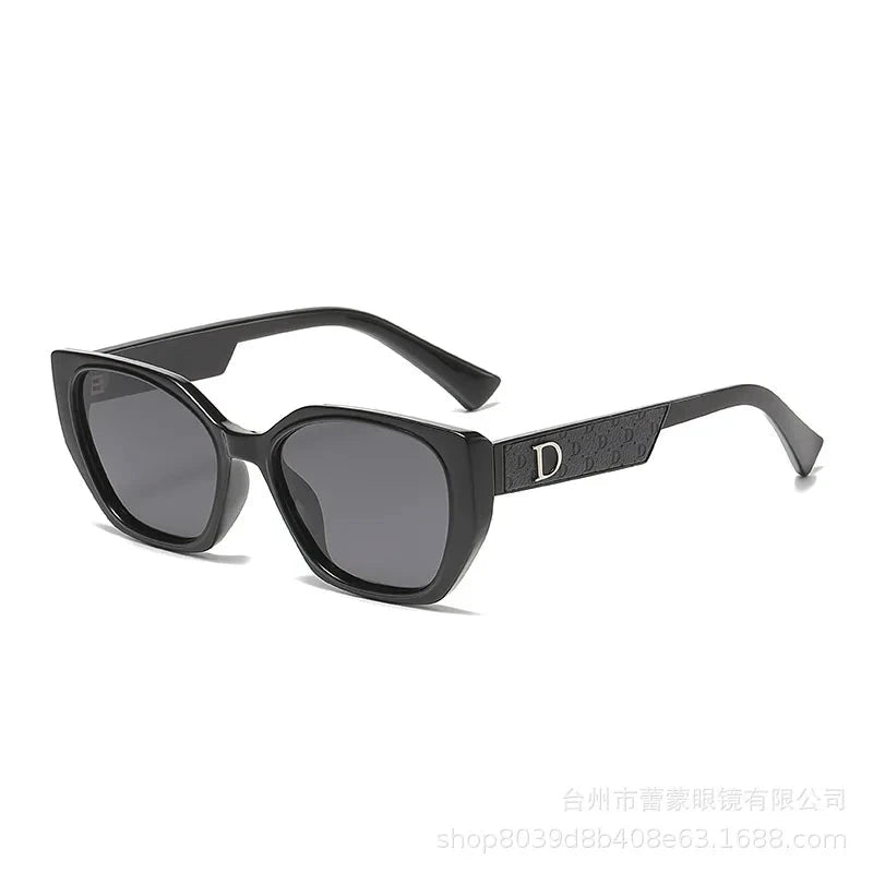2025 New D-Shaped Polarized Sunglasses - UV400 Protection & Anti-Glare, Trendy Unisex Design for Street Style & Social Media