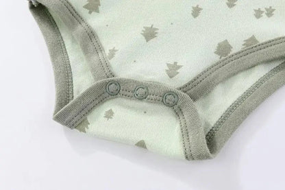 4Pieces Cotton Newborn Bodysuit Print Baby Girl Clothes 0-12M Cartoon Baby Boy Clothes Summer Short Sleeve Romper Bebes - AMULET RING STORE