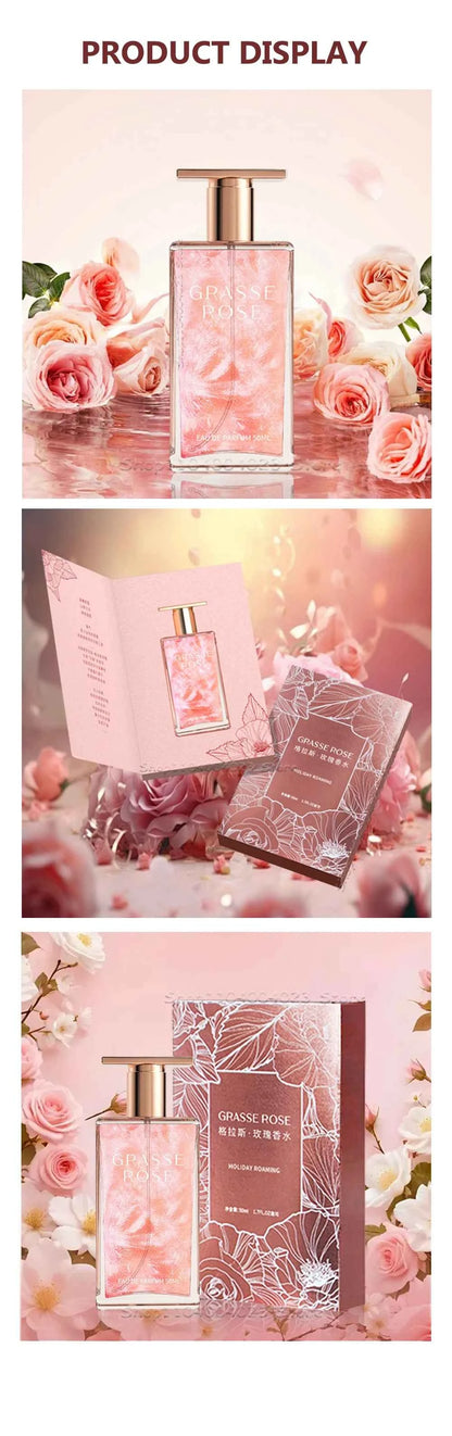 50ML GRASSE ROSE Eau de Parfum Spray Oriental Perfume For Women Long Lasting Fragrance Suitable For Daily Use Couple Gifts