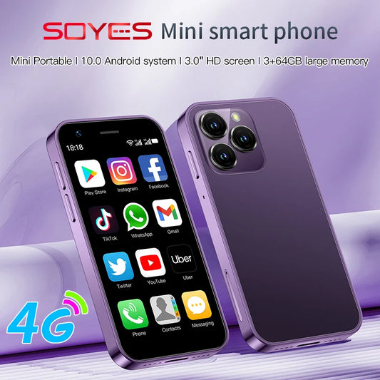SOYES XS16/XS15 Mini Android Smartphone 3G/4G Network 2GB RAM 16GB ROM 3" Display 5MP Camera Dual SIM With Play Store WhatsAPP - AMULET RING STORE
