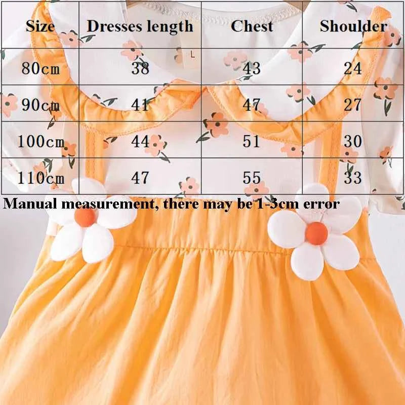 (0-3 Years) Cute Summer Baby Girls Dress Short Sleeve Flower Child Dress Peter Pan Collar Cool Princess Dress
