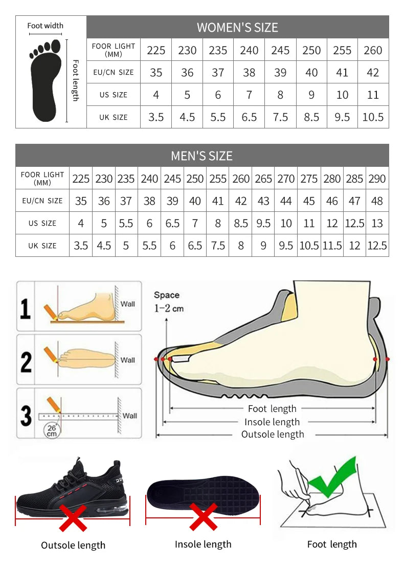 Sneakers Indestructible Shoes Work Safety Shoes With Steel Toe Cap Puncture-Proof Male Security Protective Shoes Tactical Boots - AMULET RING STORE