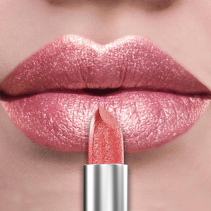 21Colors Bold & Intense Glitter Shiny Metallic Lipstick Pearlescent Lip Tint,Long Lasting Lip Senior Matte Lip Makeup Gifts for - AMULET RING STORE