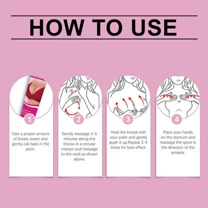 Fast Growth Breast Enlargement Cream Lift Firm Breast Improve Sagging Massage Chest Rapidly Body Moisturizing Smooth Bright Care