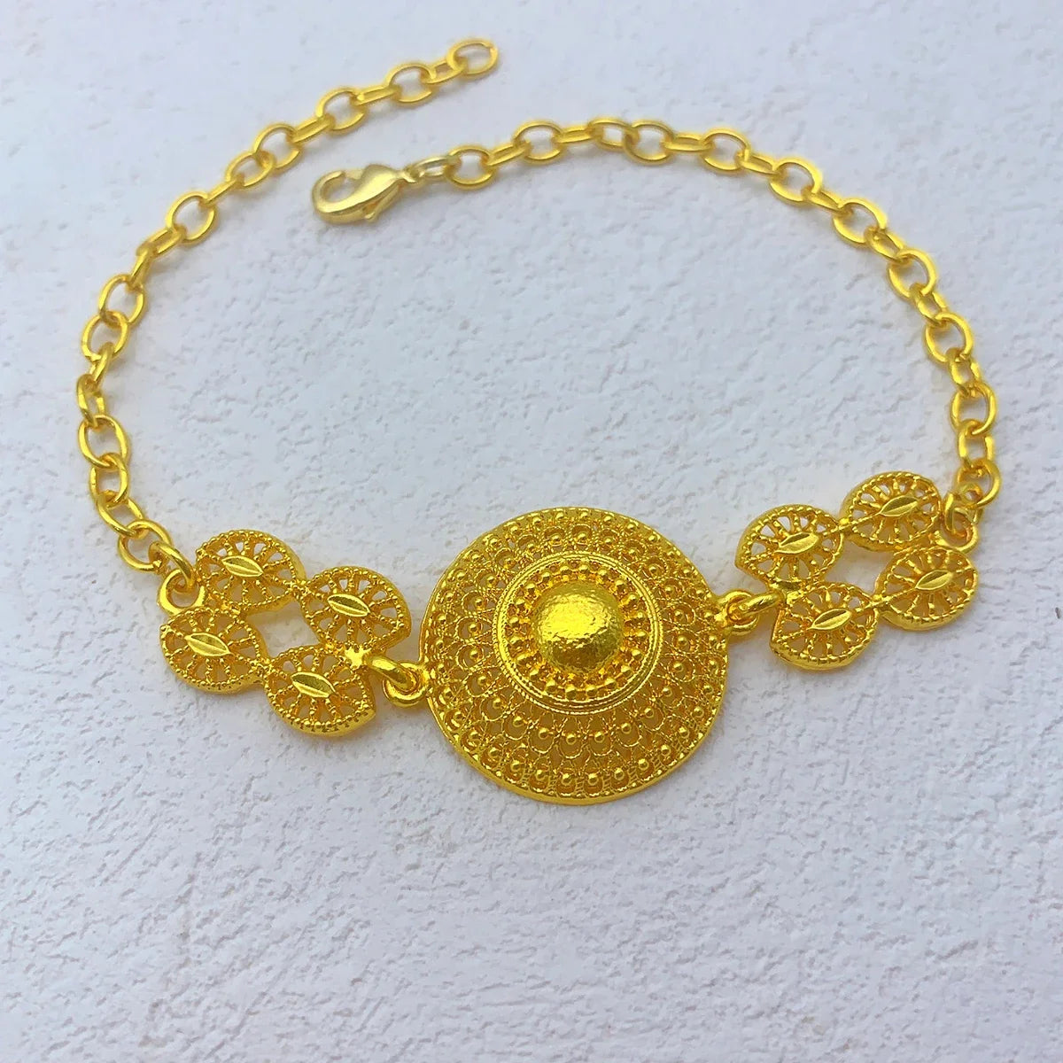 ANIID African 24K Gold Color Long Necklace Jewelry Set Nigerian Party Bridal Wedding Ethiopian Luxury Dubai Indian Wholesale