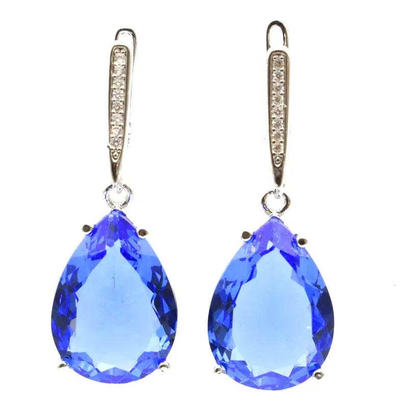 Buy 4 Get 1 Free Zultanite Color Changing Alexandrite Topaz Real Ruby Emerald Sapphire Mystic Topaz Silver Earrings Pendant