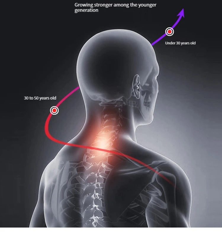 Neck Massage Intelligent Charging Heating Hot Pressing Magnetic Pulse Fashion Multi User Usage Portable Pulse Neck Massager