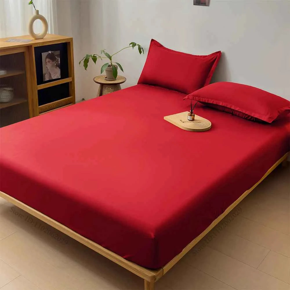 Waterproof Covers Bed Fitted Sheet Mattress Bedspreads Protector Pads Single/Double/King/Queen Full Size Coverlets Gray/White