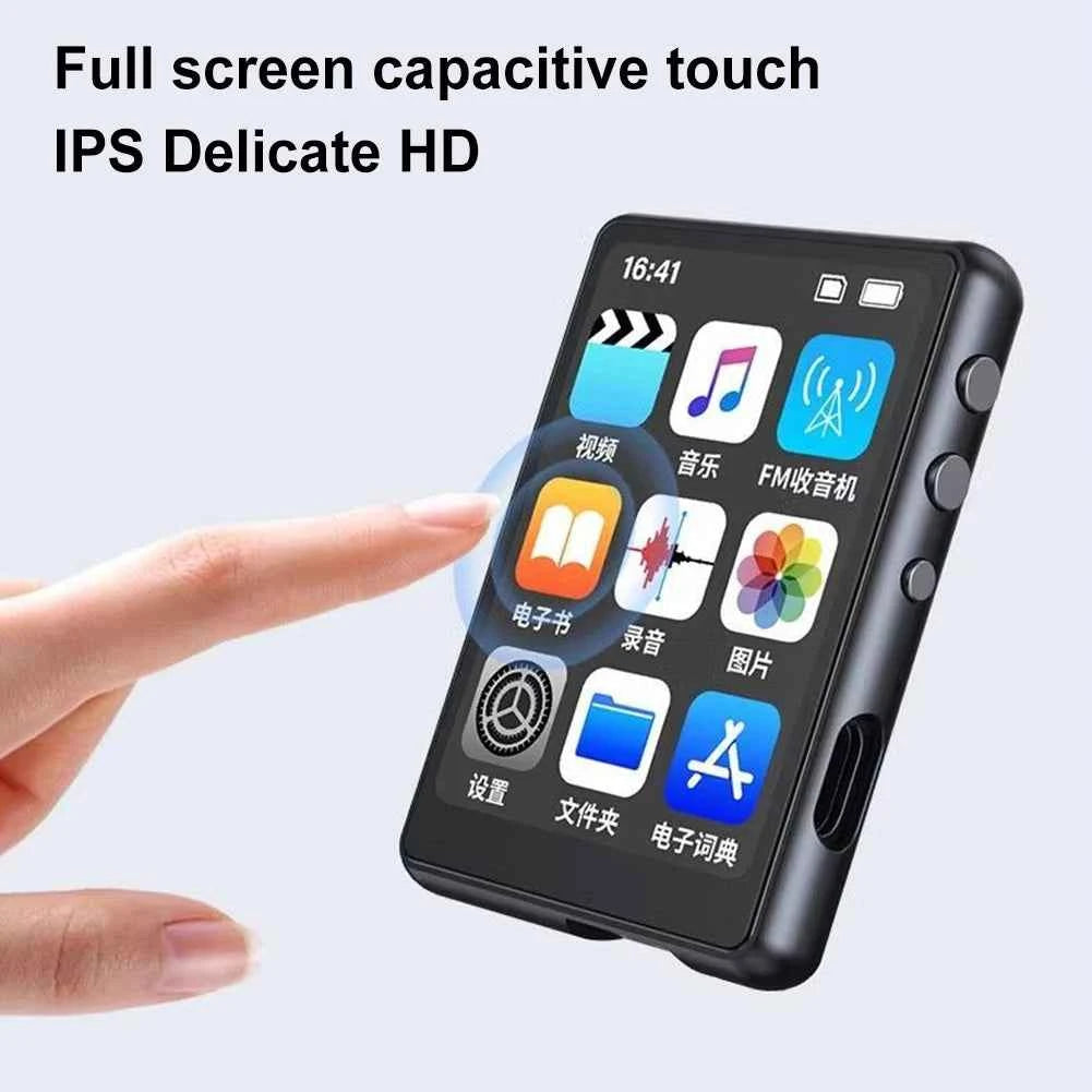 MP3 MP4 Player HiFi MP4 Walkman with Speaker Bluetooth-Compatible Portable MP3 Player Support FM Radio Recording E-Book