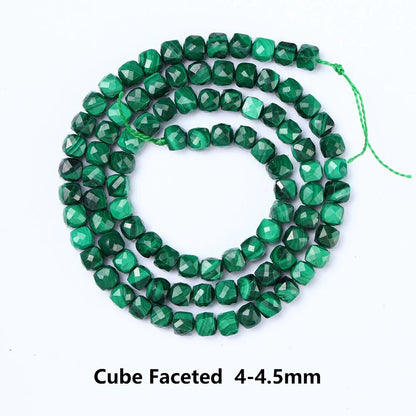 Hot Sell Natural Malachite Beads Rice Tubular Column Cuboid Shape Loose Beads for Jewelry Making DIY Bracelet Accessories - AMULET RING STORE