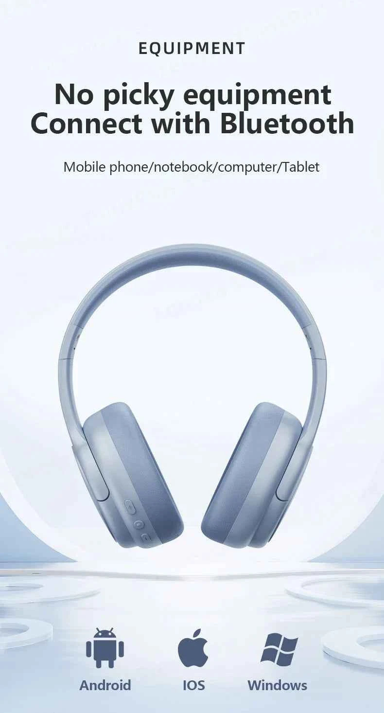 Original Lenovo TH20 Wireless Earphones Head Mounted Bluetooth Headphones HD Stereo Low Latency Music Game Earbuds Sport Headset