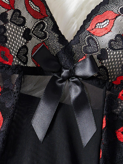 Erotic Nightdress Clothe Women Nightgowns Sexy Nightwear Lace Patchwork Lingerie Nighty Sleepwear Wedding Pajama Set Date Parent - AMULET RING STORE