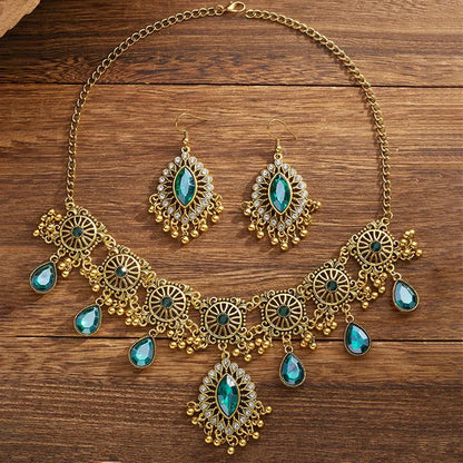 Ethnic Vintage Jewelry Set Resin Stone Jewelry Sets
