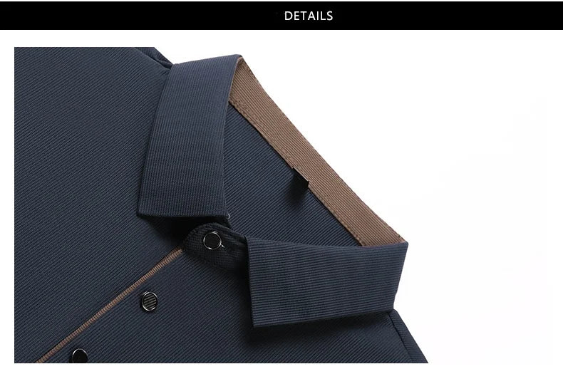 Fashionable Classic Men's Summer New Golf Collar Business Leisure Style Luxury Brand Letter Printed High end Leisure T-shirt