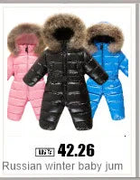 -30 Winter Baby Clothes Thicken Warm Jumpsuits Snowsuits Girl Boy Hooded Jacket Waterproof Rompers Ski Suits Kids Coat Outerwear - AMULET RING STORE