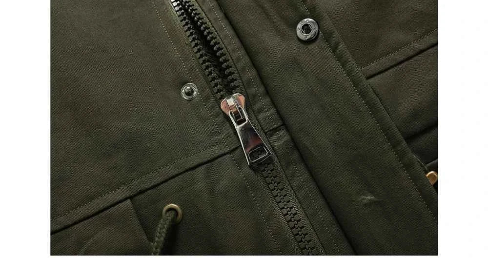 Winter Men's Warm Padded Jackets Fashion Men Fleece Lined Thermal Hooded Coats Men Mountain Ski Windbreaker Jackets Clothing