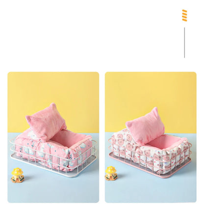 Hanging Rat Ledge Metal Ferret Hammock Squirrel Cage Bed Small Animal Habitat Hamster Sugar Glider Rat Cage Platform Accessories