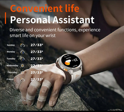 New Military T-Rex3 Ultra 1100mAh Battery Smart Watch 5 ATM Waterproof 1.7"AOD Compass GPS Sports tracker Outdoors Smartwatches