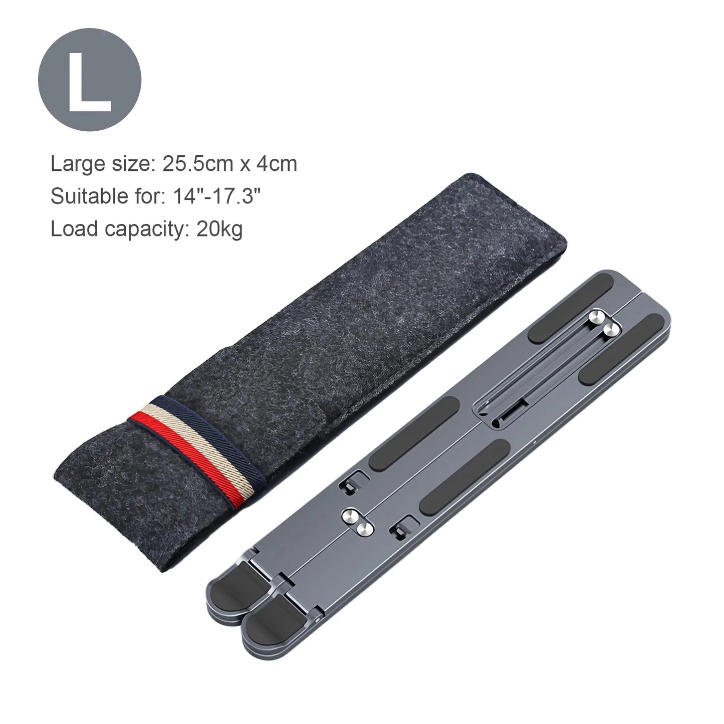 Aluminum Alloy Magnetic Laptop Stand With 8-Level Adjustment, Ventilation and Heat Dissipation, Equipped With Silicone Anti-Slip - AMULET RING STORE