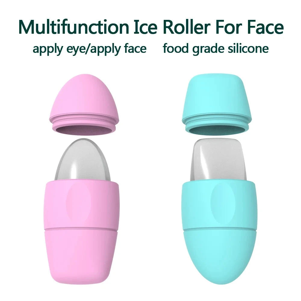 1PC Ice Face Roller Reusable Silicone Ice Mold Face Massage Eye Facial Beauty Skin Care Tools Apply Ice for Shrink Pores