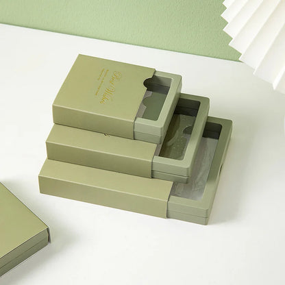 Fashion Jewelry Box Ring Earring Bracelet Necklace Display Stand Suspension Paper Cover Scratch Proof Shell Packing Dust Storage - AMULET RING STORE