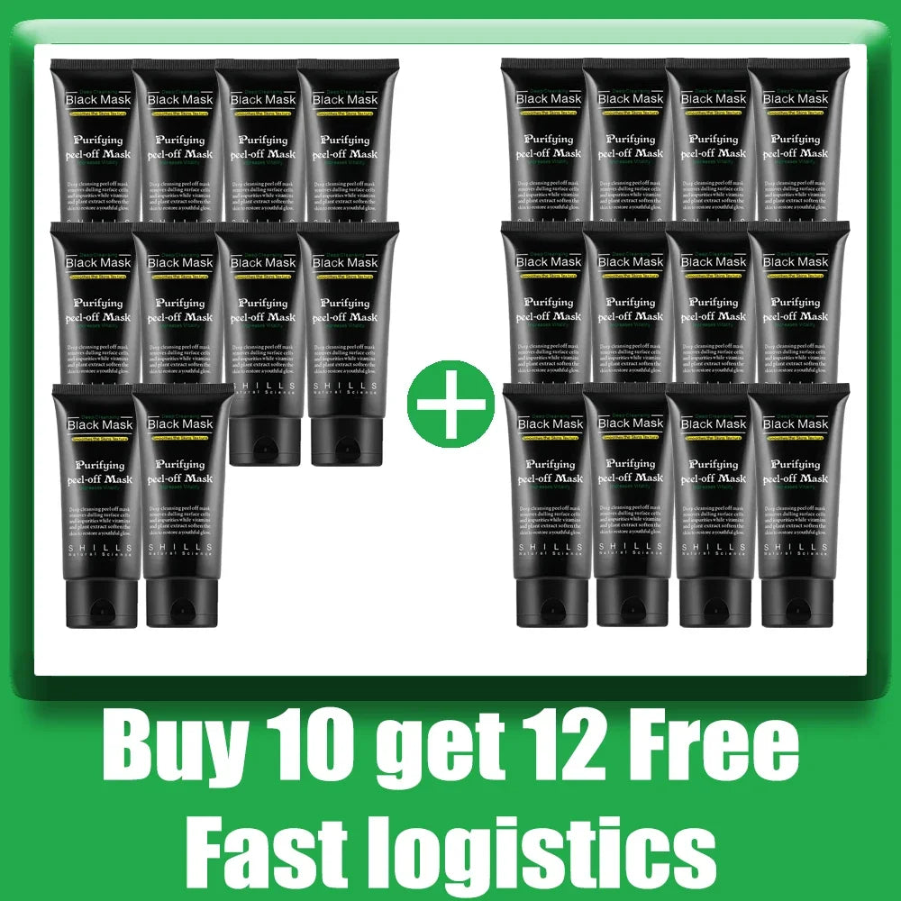 Bamboo Charcoal New Suction Face Deep Cleansing Black Mud Mask Blackhead Remover Peel-Off Mask Easy To Pull - AMULET RING STORE