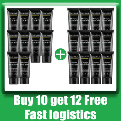 Bamboo Charcoal New Suction Face Deep Cleansing Black Mud Mask Blackhead Remover Peel-Off Mask Easy To Pull - AMULET RING STORE