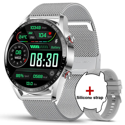 New Business Smart Watch Men 1.53 inch Full Screen Touch Multi Sport Mode ECG+PGG Sport Waterproof Bluetooth Call Smartwatches