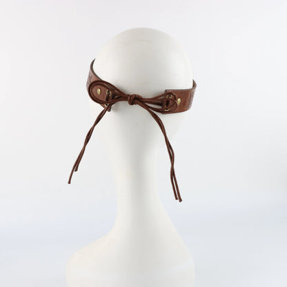 Medieval Knight Headband Viking King Crown Dress Up Halloween Cosplay LARP Accessory Ancient Roman Warrior Gladiator Headgear - AMULET RING STORE