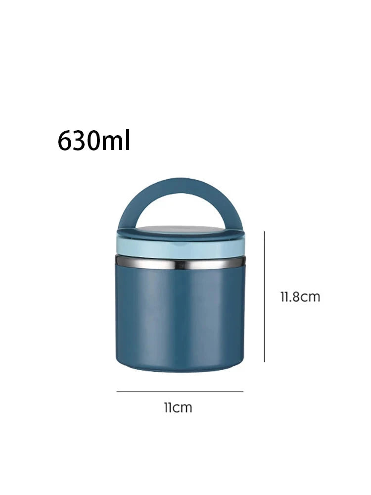 630/1000ml Food Thermal Jar Insulated Soup Cup Thermos Containers Stainless Steel Lunch Box Thermo Keep Hot for School Children - AMULET RING STORE
