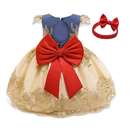 Toddler Princess Flower Dress Baby Girls Birthday Wedding Party Dresses